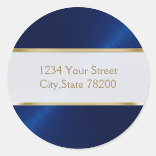 Adesivo Selo de Envelope Blue Sheen