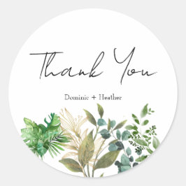 Adesivo Selo de Envelope Botânico Elegante