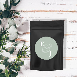 Adesivo Selo de Envelope Casamento Sage Reverso | Casament