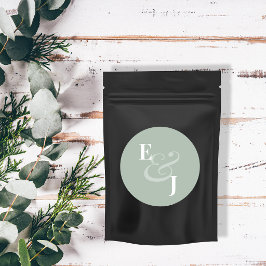 Adesivo Selo de Envelope Casamento Sage Reverso | Casament