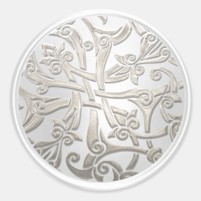 Adesivo Selo de Envelope Céltico de Pérolas e Danos Céltic (Frente)