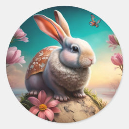 Adesivo Selo de Envelope Coelho da Páscoa