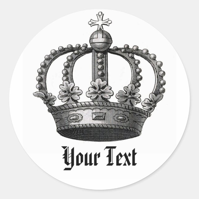 Adesivo Selo de Envelope Coroa (Frente)