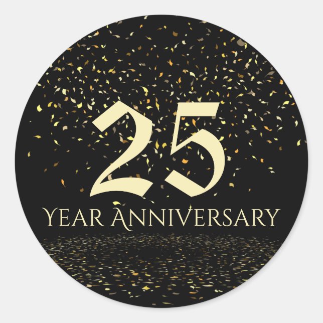 Adesivo Selo de Envelope de 25 anos (Frente)
