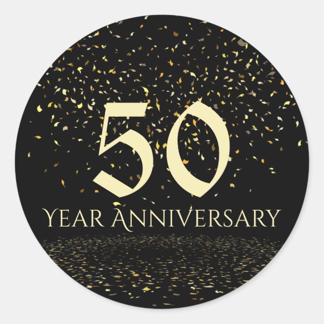 Adesivo Selo de Envelope de 50 anos (Frente)