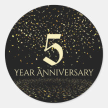 Selo de Envelope de 5 anos