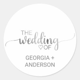 Adesivo Selo de Envelope de Caligrafia Simples