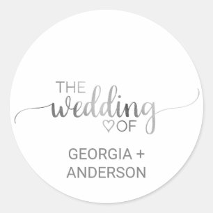 Adesivo Selo de Envelope de Caligrafia Simples