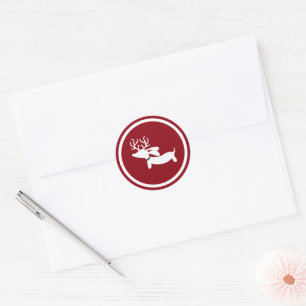 Adesivo Selo de Envelope de Cão-de-Olho Vermelho