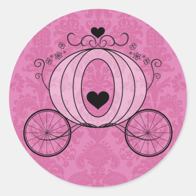 Adesivo Selo de Envelope de Carruagem Real (Frente)