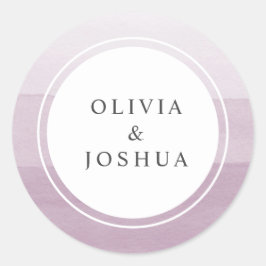 Adesivo Selo de Envelope de Casamento de Ombre Roxo