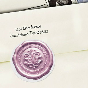 Adesivo Selo de Envelope de Cera Falsa Estilo 4 Roxo 5