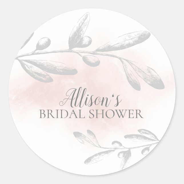 Adesivo Selo de Envelope de Chá de panela de Água Rosa bon (Frente)