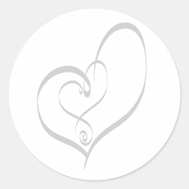 Adesivo Selo de Envelope de Convite para Corações de Casam (Frente)