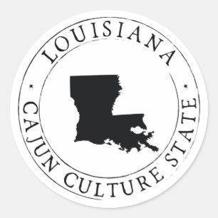 Adesivo Selo de Envelope de Cultura Cajun da Louisiana