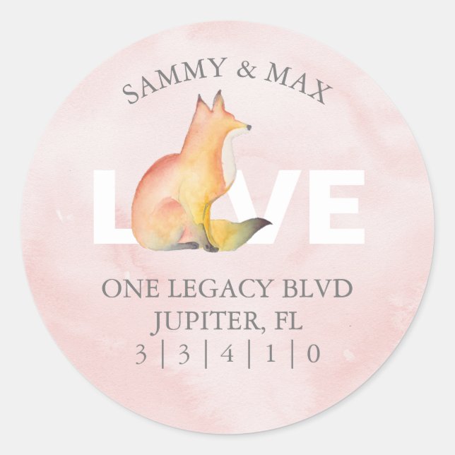 Adesivo Selo de Envelope de Endereço de Devolução de Folha (Frente)