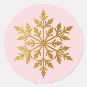 Adesivo Selo de Envelope de Envelope Lúxo Gold Fil Snowfl