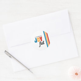 Adesivo Selo de Envelope de Feriado Feliz