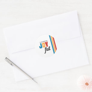 Adesivo Selo de Envelope de Feriado Feliz