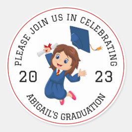 Adesivo Selo de Envelope de Graduação