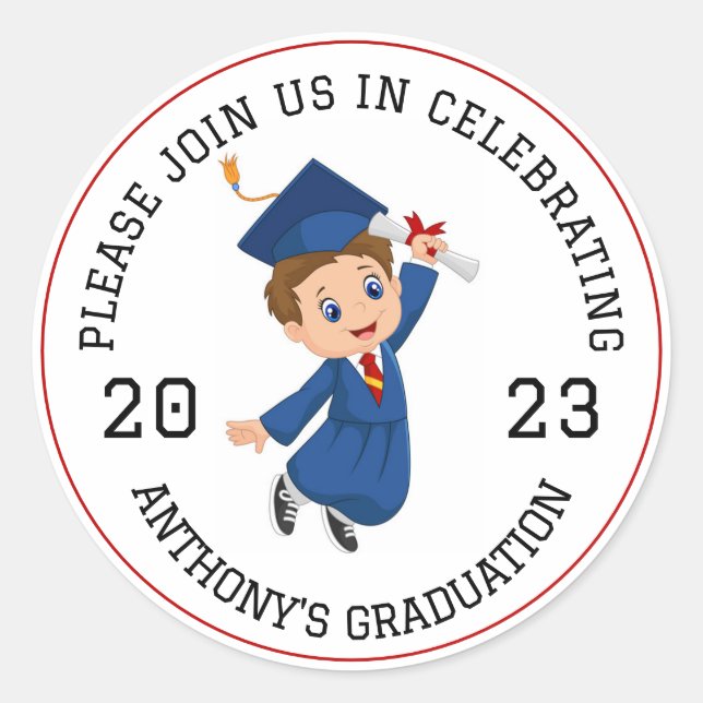 Adesivo Selo de Envelope de Graduação (Frente)