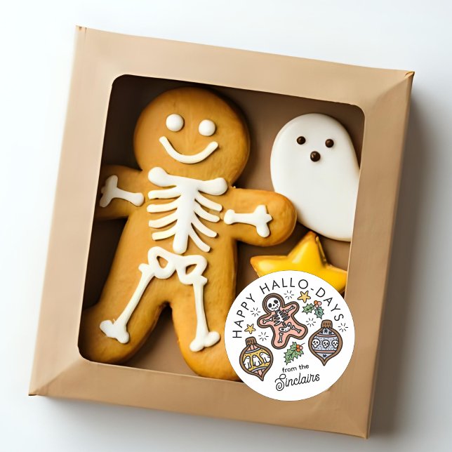 Adesivo Selo de Envelope de Halloween e Natal Fofo e Aconc (Criador carregado)