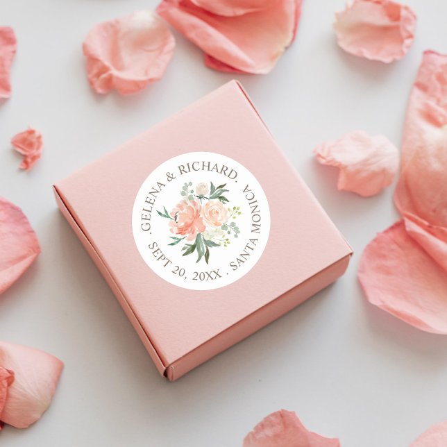 Adesivo Selo de Envelope de Mola Floral para Blush (Criador carregado)