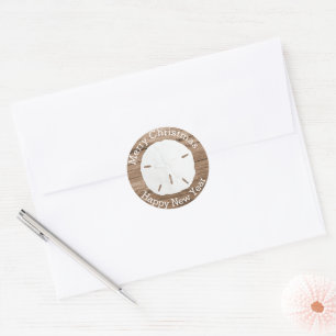 Adesivo Selo de Envelope de Natal Merry Dollar