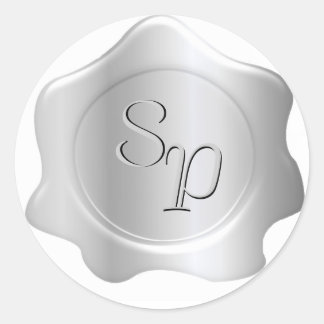 Adesivo Selo de Envelope de Pewter