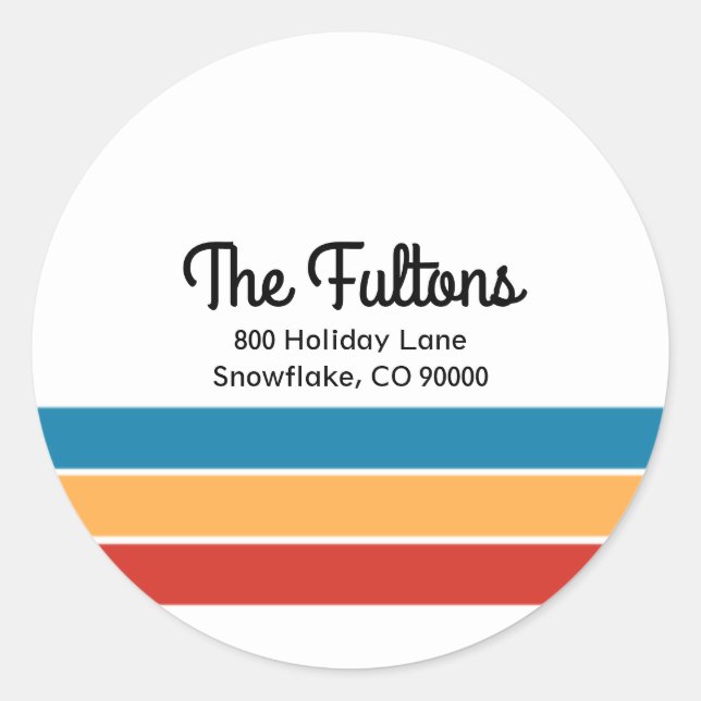 Adesivo Selo de Envelope de Retorno Joyful (Frente)