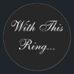 Adesivo Selo de Envelope de Vows de Casamento<br><div class="desc">Formal Wedding Vows Invitation Seal Stickers © 2008 Fotografia e Design por TDSwhite</div>