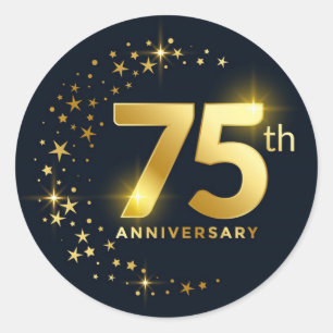 Adesivo Selo de Envelope do 75º aniversário