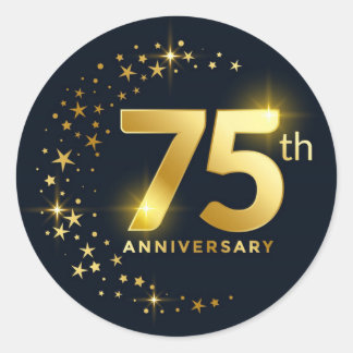 Adesivo Selo de Envelope do 75º aniversário