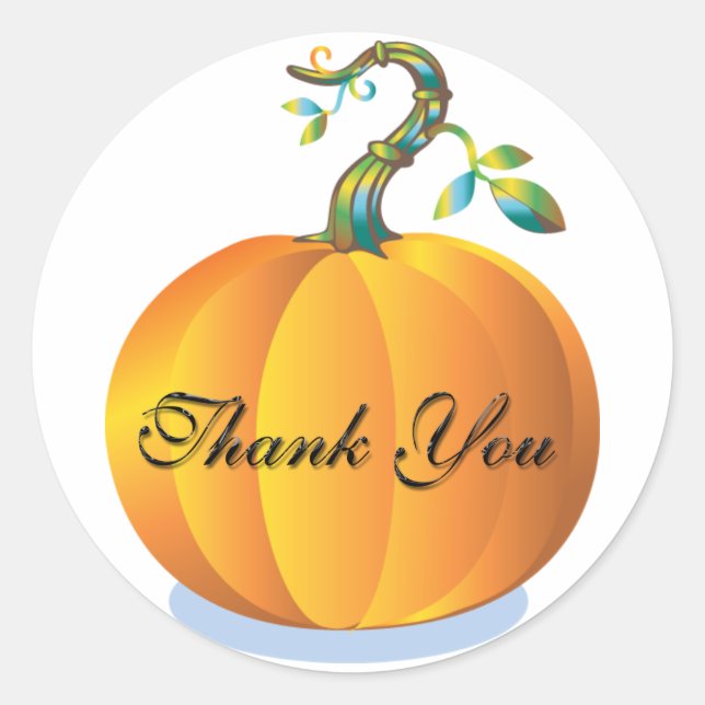 Adesivo Selo de Envelope do cartões de agradecimentos (Frente)