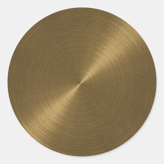 Adesivo Selo de Envelope Dourado Escuro (Frente)