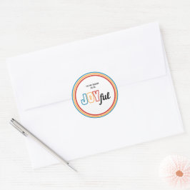 Adesivo Selo de Envelope Joyful