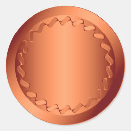 Adesivo Selo de Envelope Laranja