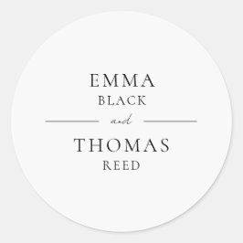 Adesivo Selo de Envelope Minimalista Moderno EMMA