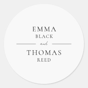Adesivo Selo de Envelope Minimalista Moderno EMMA