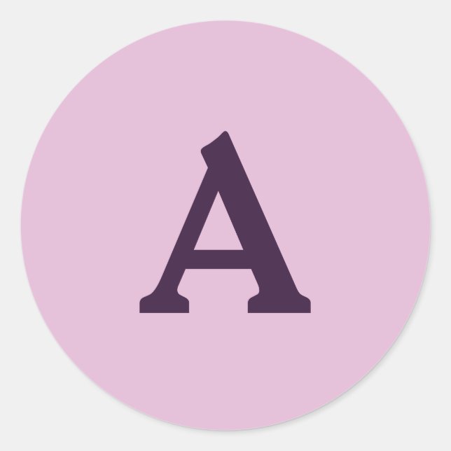 Adesivo Selo de Envelope Monograma Personalizado (Frente)