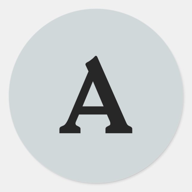 Adesivo Selo de Envelope Monograma Personalizado (Frente)