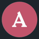 Adesivo Selo de Envelope Monograma Personalizado<br><div class="desc">Isto são monogramas lindamente impressos personalizados que podem ser personalizados para o seu dia especial. Isso é melhor para convites para casamento,  cartões RSVP e outros produtos que combinam com este design.</div>