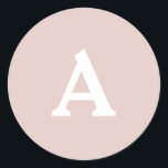 Adesivo Selo de Envelope Monograma Personalizado<br><div class="desc">Isto são monogramas lindamente impressos personalizados que podem ser personalizados para o seu dia especial. Isso é melhor para convites para casamento, cartões RSVP e outros produtos que combinam com este design.</div>