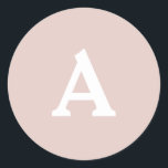 Adesivo Selo de Envelope Monograma Personalizado<br><div class="desc">Isto são monogramas lindamente impressos personalizados que podem ser personalizados para o seu dia especial. Isso é melhor para convites para casamento, cartões RSVP e outros produtos que combinam com este design.</div>