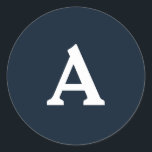 Adesivo Selo de Envelope Monograma Personalizado<br><div class="desc">Isto são monogramas lindamente impressos personalizados que podem ser personalizados para o seu dia especial. Isso é melhor para convites para casamento,  cartões RSVP e outros produtos que combinam com este design.</div>