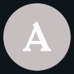 Adesivo Selo de Envelope Monograma Personalizado<br><div class="desc">Isto são monogramas lindamente impressos personalizados que podem ser personalizados para o seu dia especial. Isso é melhor para convites para casamento,  cartões RSVP e outros produtos que combinam com este design.</div>