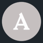 Adesivo Selo de Envelope Monograma Personalizado<br><div class="desc">Isto são monogramas lindamente impressos personalizados que podem ser personalizados para o seu dia especial. Isso é melhor para convites para casamento,  cartões RSVP e outros produtos que combinam com este design.</div>