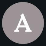 Adesivo Selo de Envelope Monograma Personalizado<br><div class="desc">Isto são monogramas lindamente impressos personalizados que podem ser personalizados para o seu dia especial. Isso é melhor para convites para casamento,  cartões RSVP e outros produtos que combinam com este design.</div>