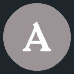 Adesivo Selo de Envelope Monograma Personalizado<br><div class="desc">Isto são monogramas lindamente impressos personalizados que podem ser personalizados para o seu dia especial. Isso é melhor para convites para casamento,  cartões RSVP e outros produtos que combinam com este design.</div>