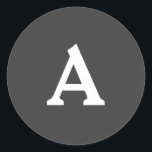 Adesivo Selo de Envelope Monograma Personalizado<br><div class="desc">Isto são monogramas lindamente impressos personalizados que podem ser personalizados para o seu dia especial. Isso é melhor para convites para casamento,  cartões RSVP e outros produtos que combinam com este design.</div>